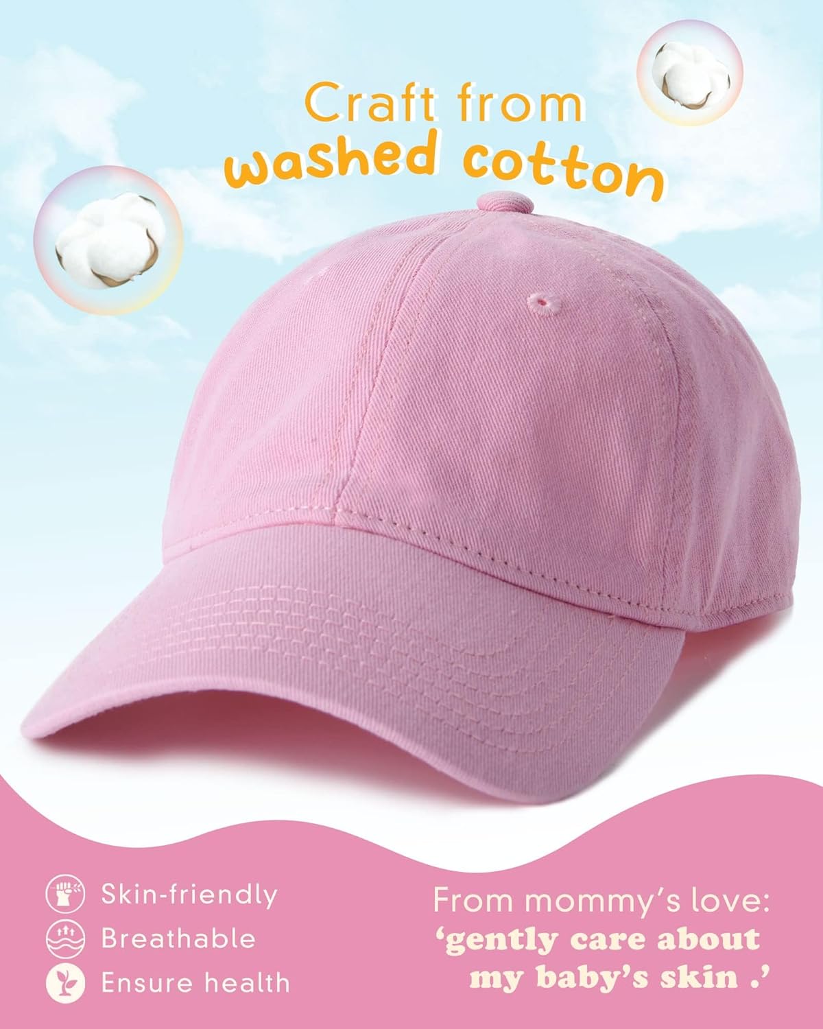 Thumbnail 1 de FURTALK Kinder Basecap mit UV-Schutz, verstellbar – 100% Baumwolle