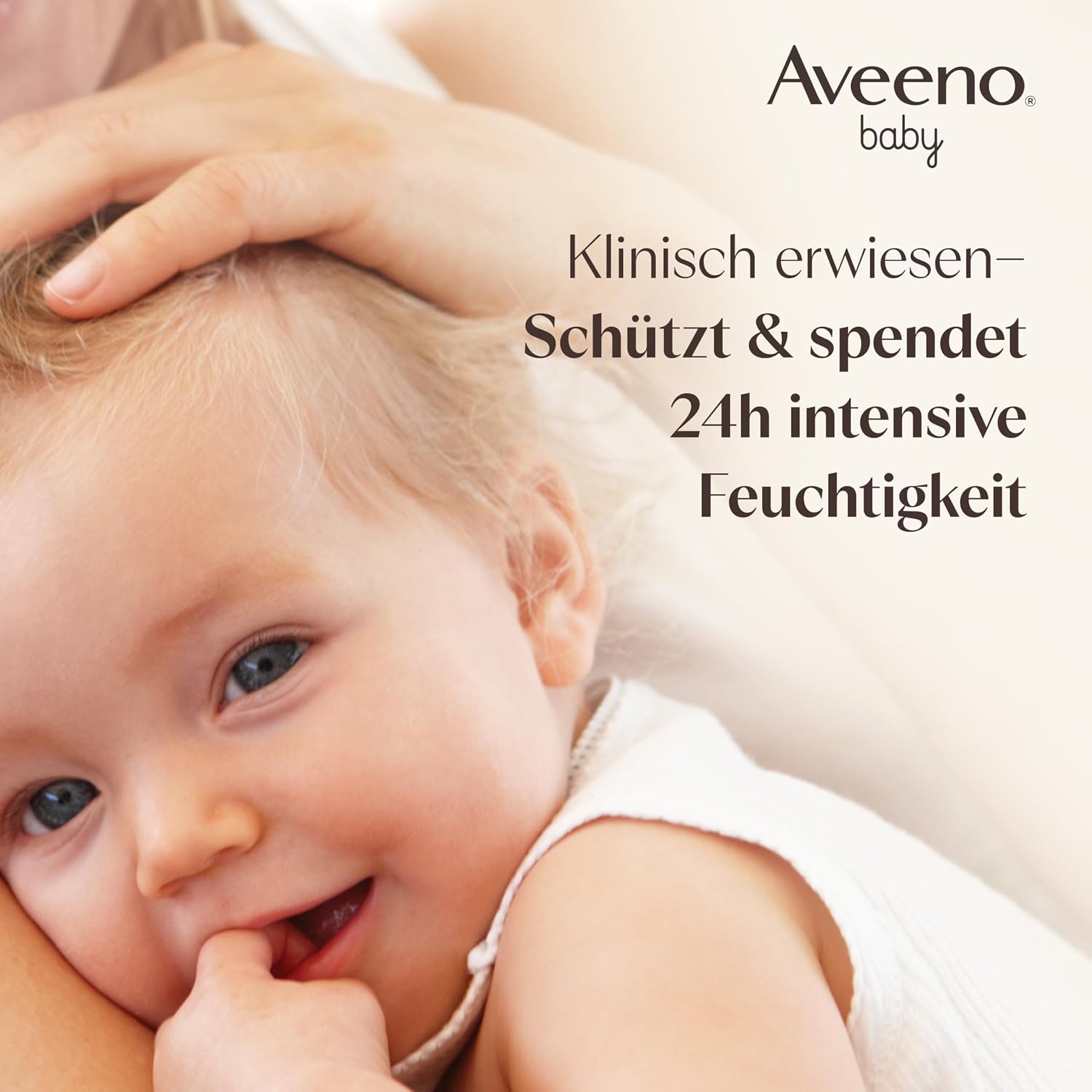 Detalle de Aveeno Baby Daily Care Body Lotion mit präbiotischem kolloidalem Hafermehl (150 ml) für normale bis trockene, empfindliche Haut