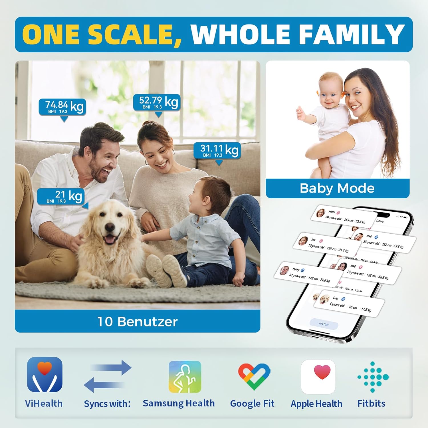 Thumbnail 6 de Lepulse 250kg Digital Bathroom Scale with App – Extra-High Capacity, Large Platform