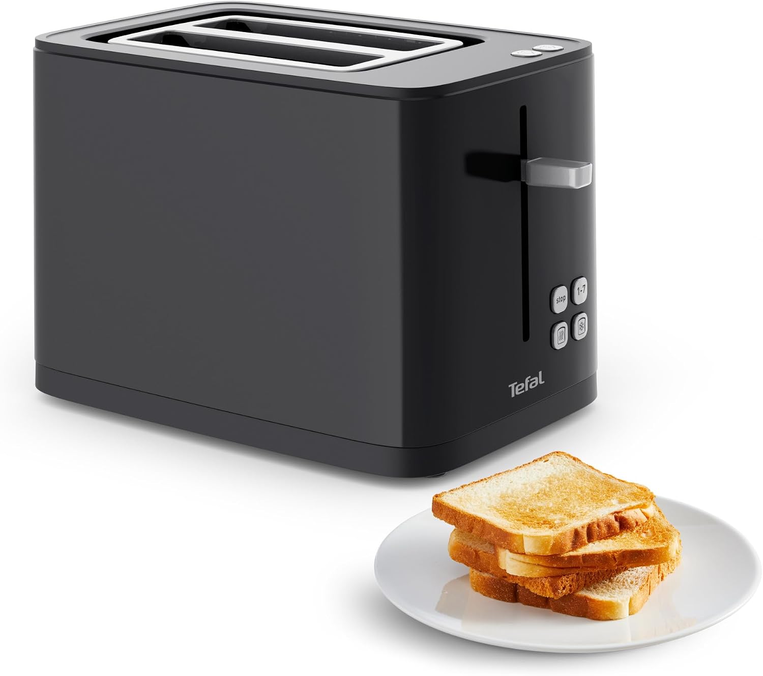 Detalle de Tefal TT640810 Smart’N Light broodrooster met digitaal display en 7 bruiningsstanden