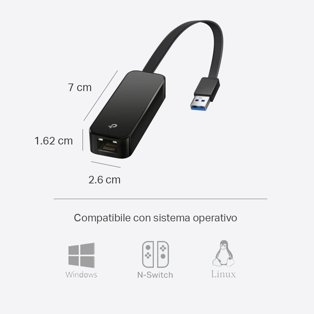 Thumbnail 6 de TP-Link UE306 Adattatore USB 3.0 a Ethernet Gigabit 📡