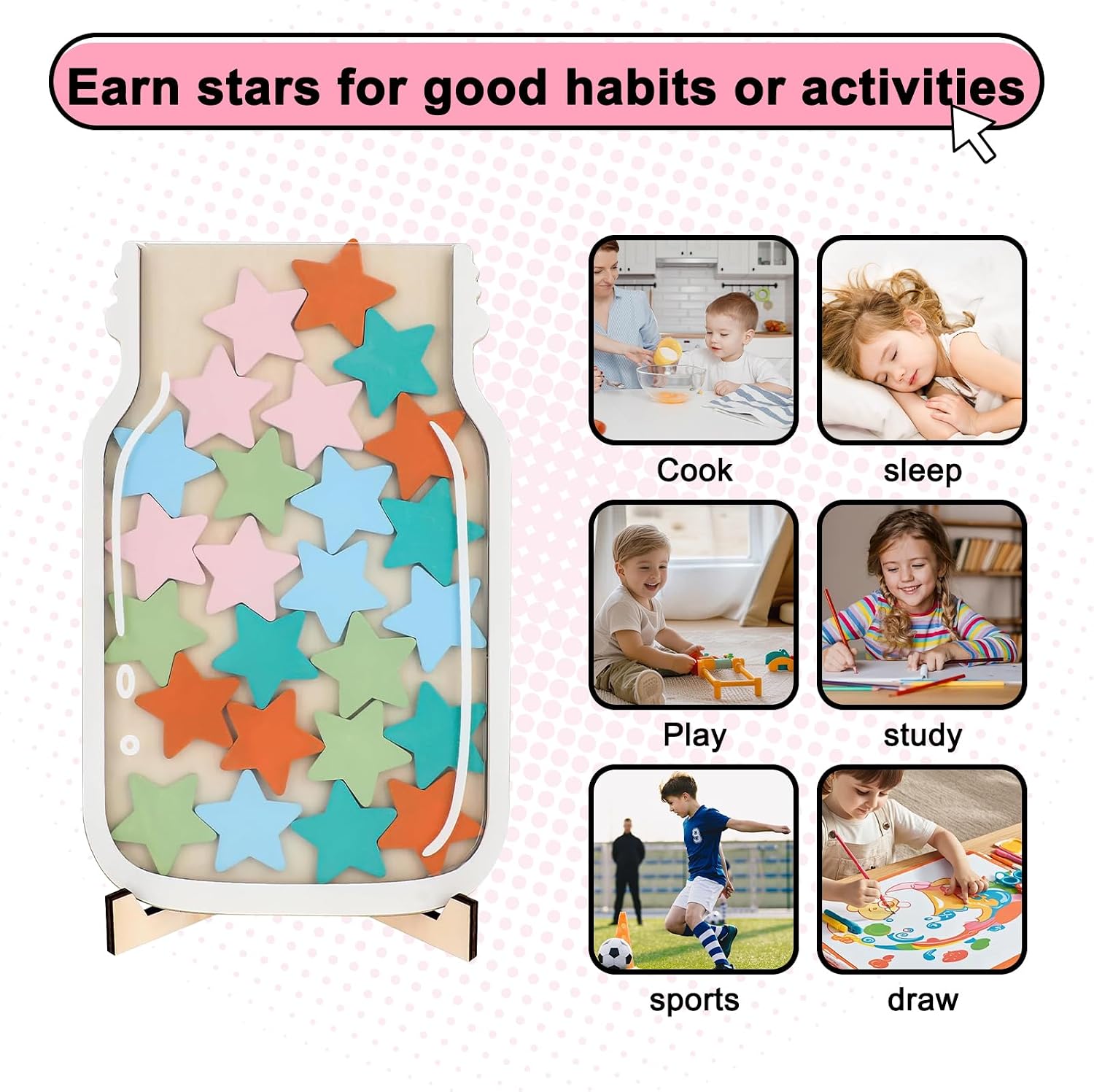 Thumbnail 2 de Reward Jar Magnetic: Face Reward Behaviour Jar for Kids