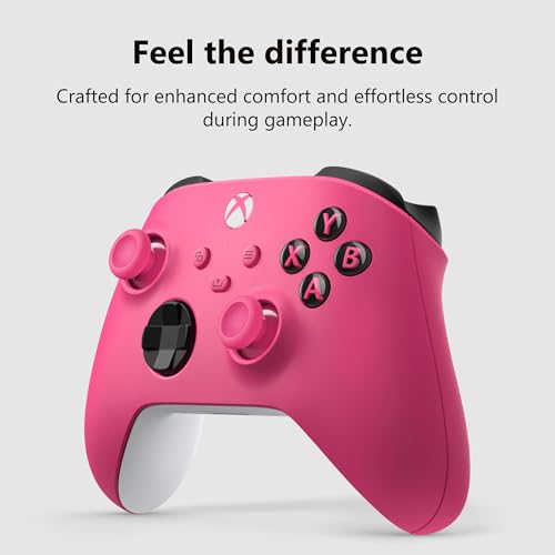 Detalle 2 de Xbox Wireless Gaming Controller - Deep Pink: Hybrid D-Pad, Textured Grips, USB-C & Bluetooth