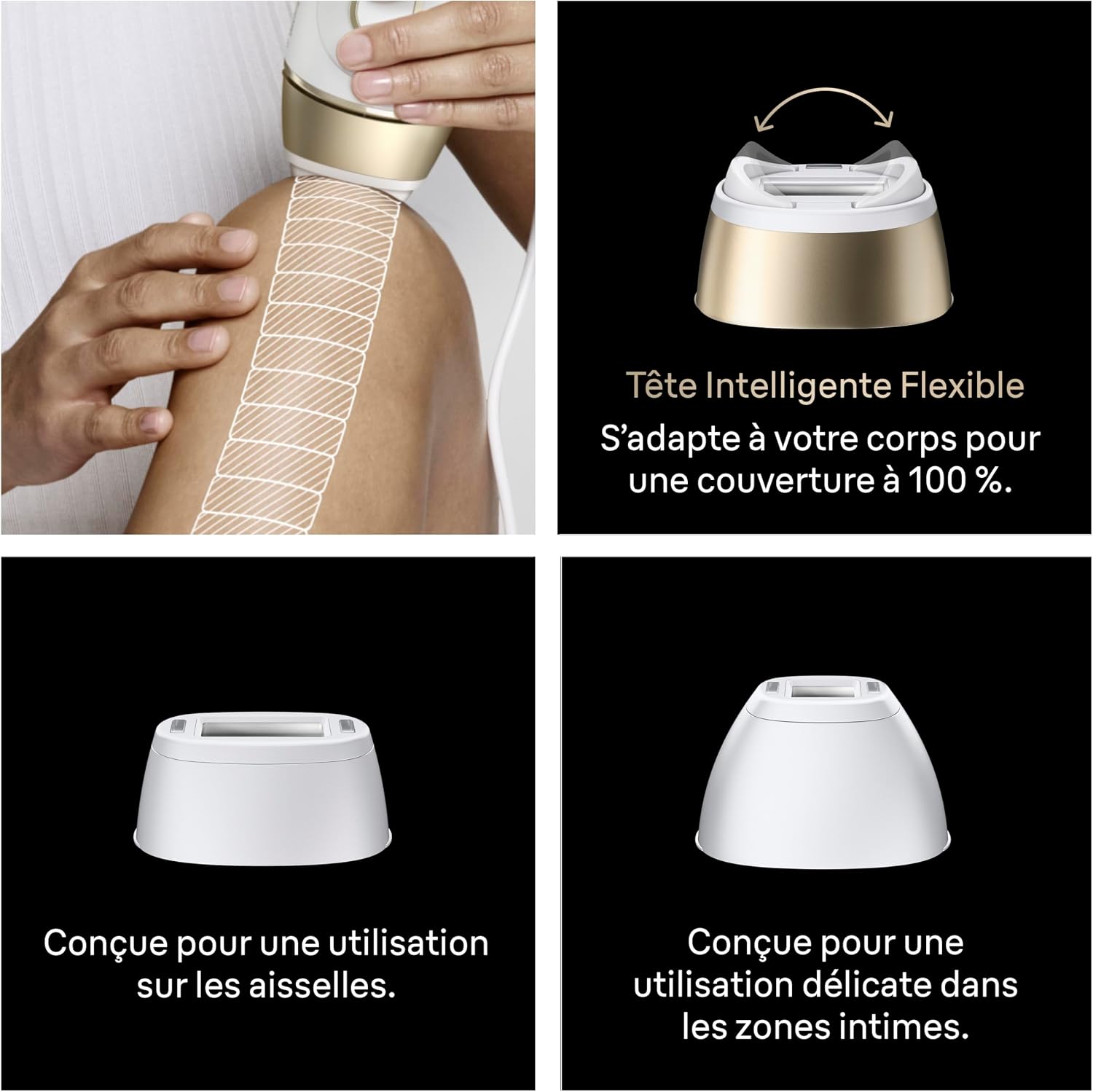 Detalle de Braun Silk·expert Pro 5 (PL5311) : épilateur IPL Lumiere Pulsee smart pour réduire durablement les poils à domicile