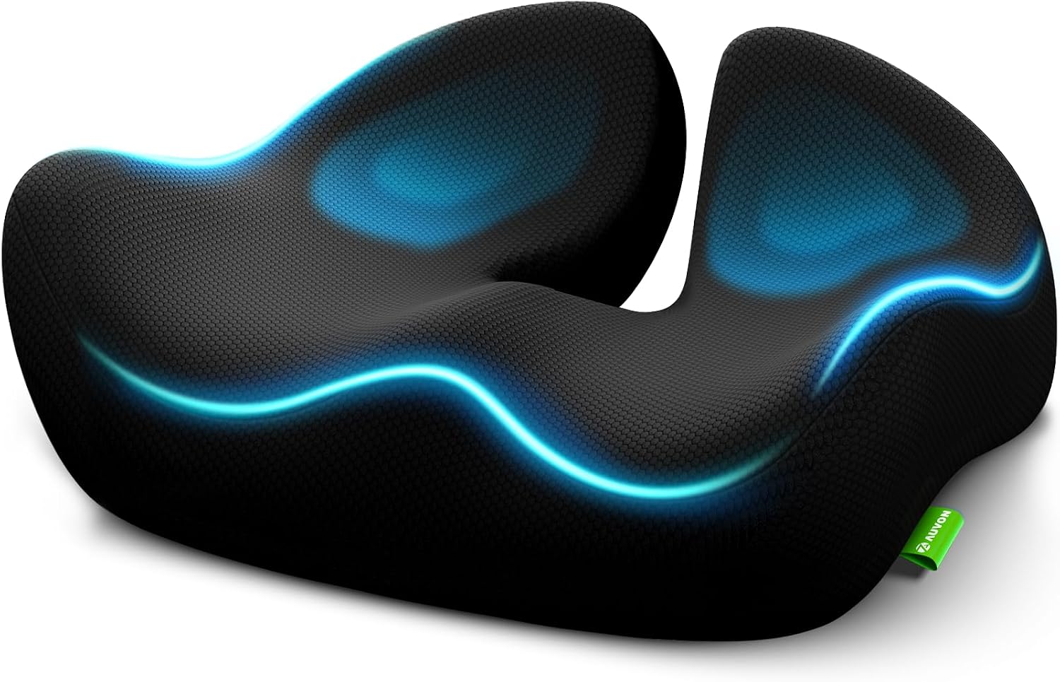 Detalle de AUVON SH7132 Donut Seat Cushion, 6-Inch Memory Foam with U-Cutout