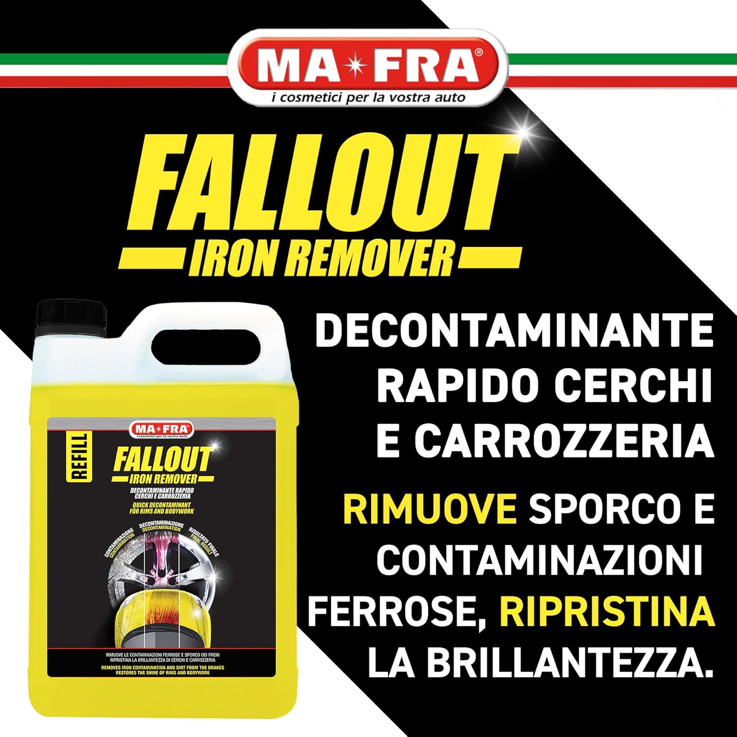Thumbnail 1 de Ma-Fra Fallout Iron Remover 4500 ml – Decontaminante rapido per cerchi e carrozzeria, rimuove residui ferrosi
