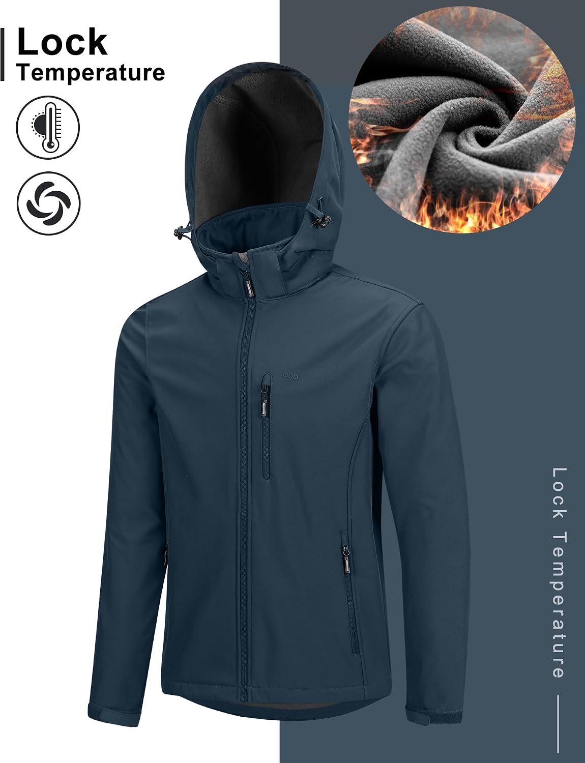 Detalle 2 de 33,000ft Men's Waterproof Softshell Jacket 3‑Pocket