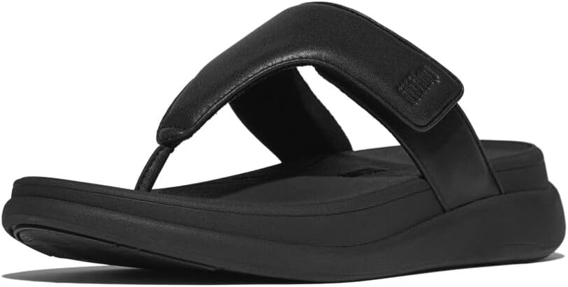 Detalle de Fitflop F-mode Go Adjustable Flatform 2-bar Slides Sandal – confort et adaptabilité au quotidien