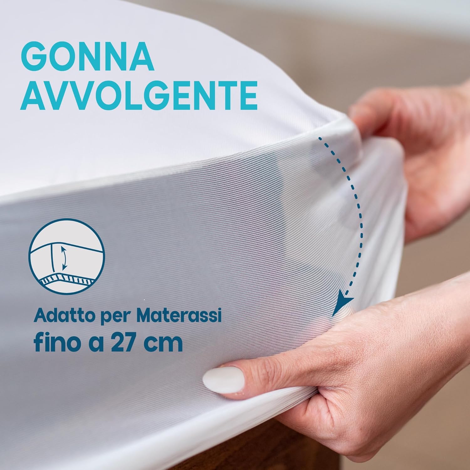Detalle 2 de Twinzen Coprimaterasso Matrimoniale 160x200