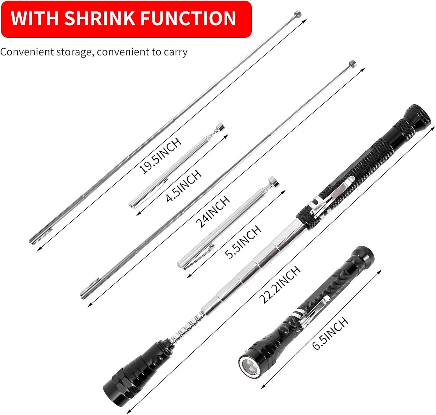 Detalle de Cool Gadget Magnetic Pickup Tool Set of 3