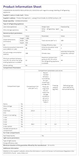 Thumbnail 8 de Midea 308L Fridge Freezer with Water Dispenser (MDRB424FGD46W)