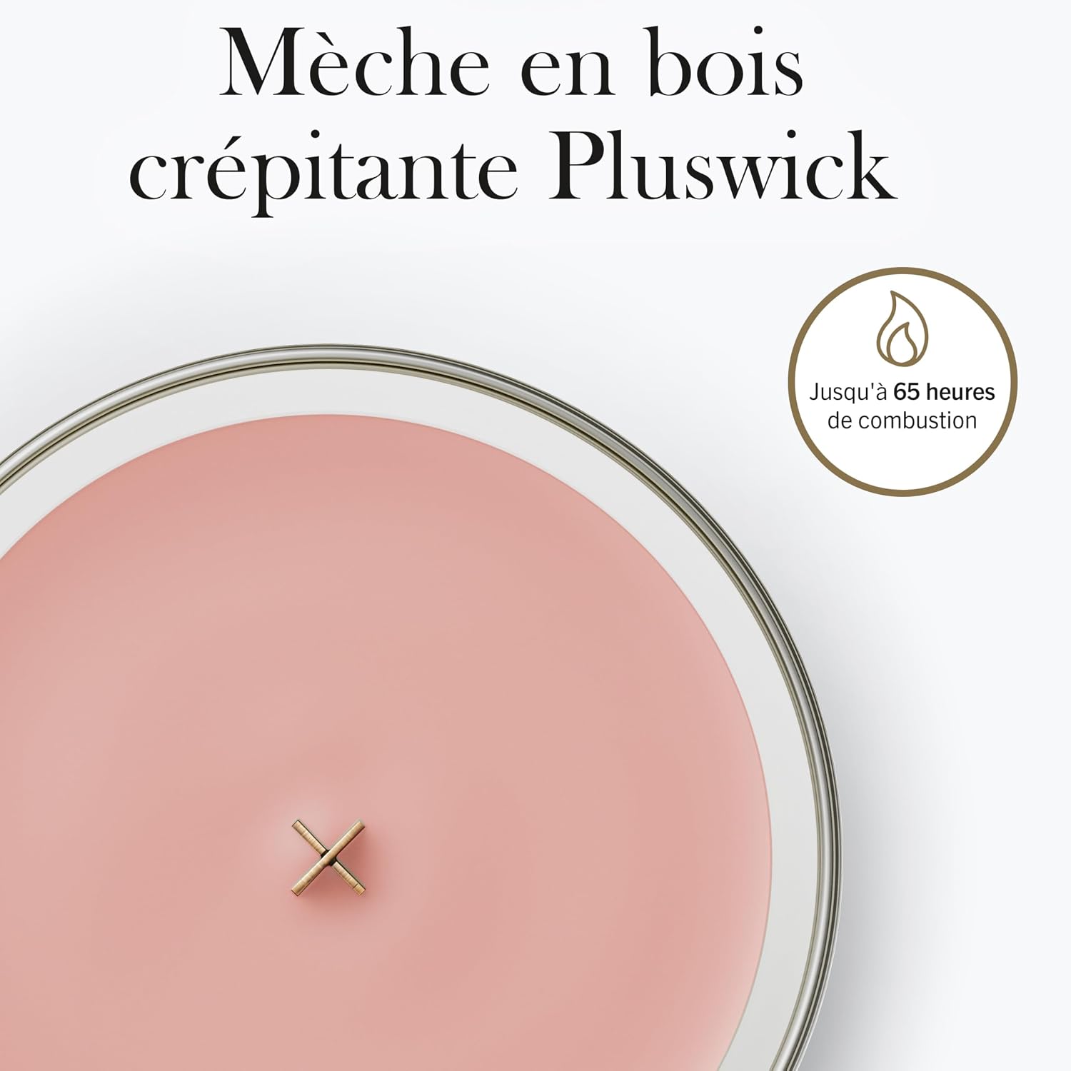 Detalle de WoodWick Bougie Moyenne Baie Soleil Côtier — un cadeau élégant pour femmes