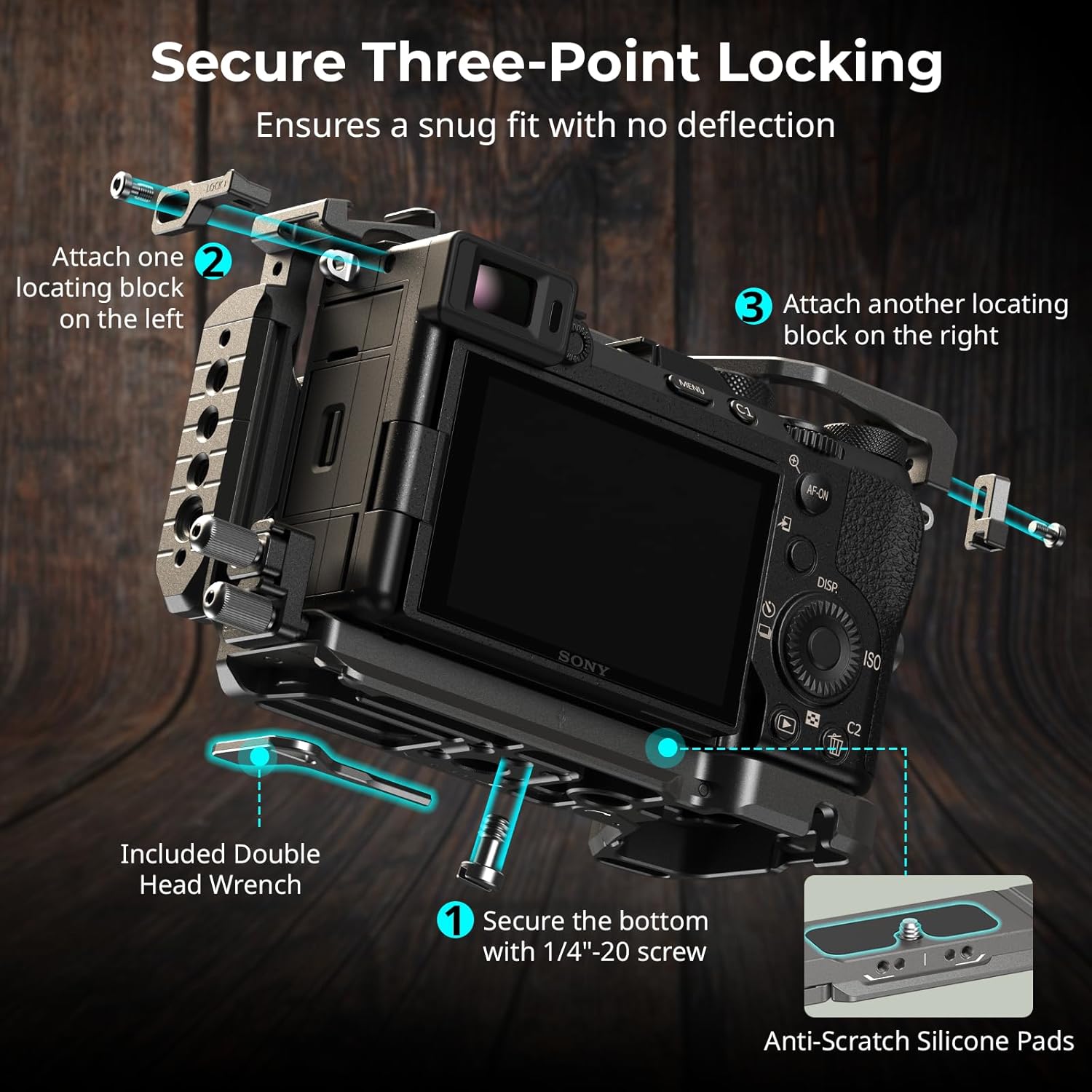 Detalle 2 de SMALLRIG HawkLock cage A7C II 1s