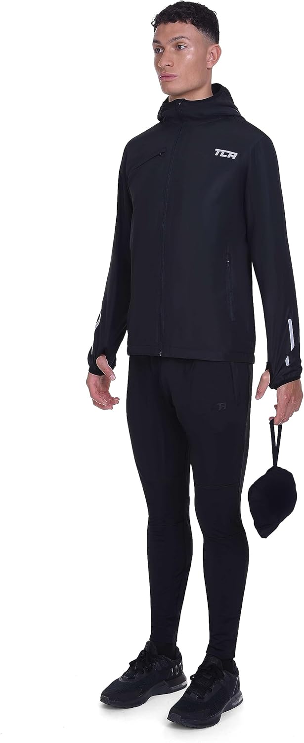 Thumbnail 4 de TCA Veste softshell réfléchissante pour course à pied (hommes et garçons) – compressible avec poches zippées