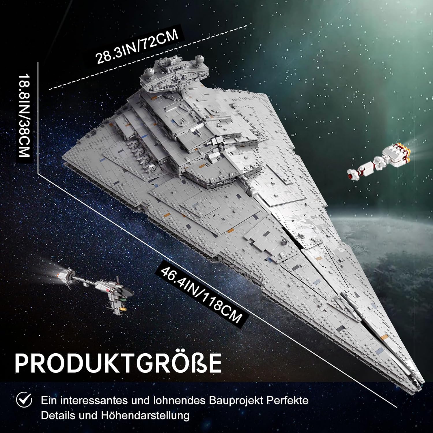 Detalle 2 de SHHFWU 13135 Imperial Sternenzerstörer 11885 Teile