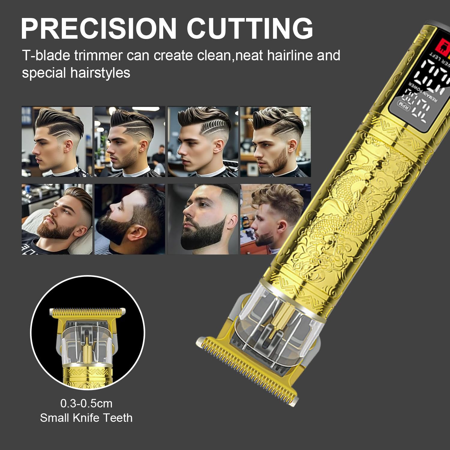 Thumbnail 6 de LQT LQT300j Cordless Hair Clippers and Trimmer Set with LED Display