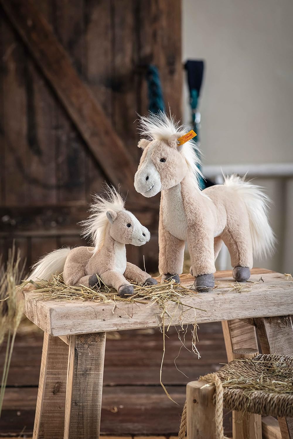 Thumbnail 1 de Steiff Soft Cuddly Friends Cheval-pantin Gola - 18 cm, Beige (Autumn Blonde) – compagnon de câlins authentique