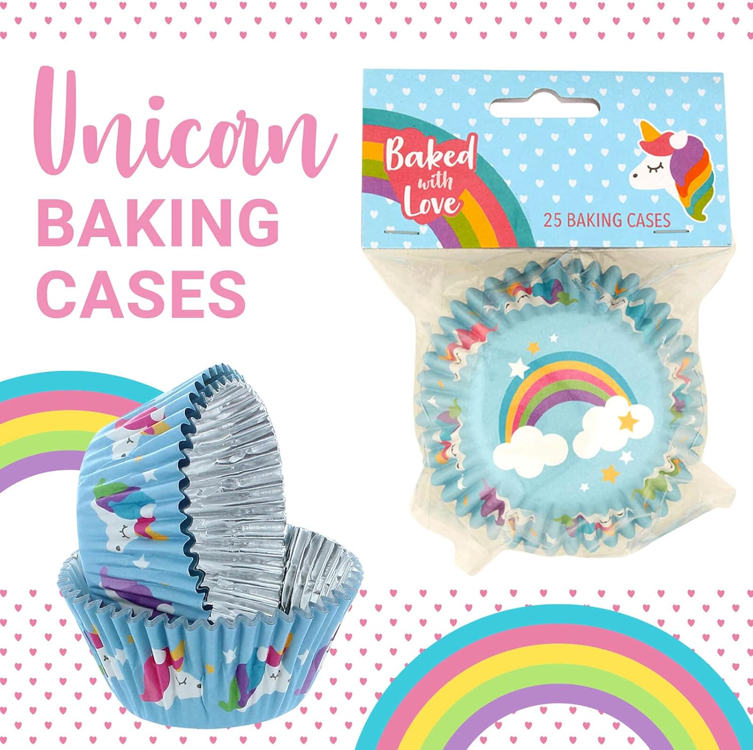 Detalle 2 de Baked With Love Unicorn Cupcake Cases