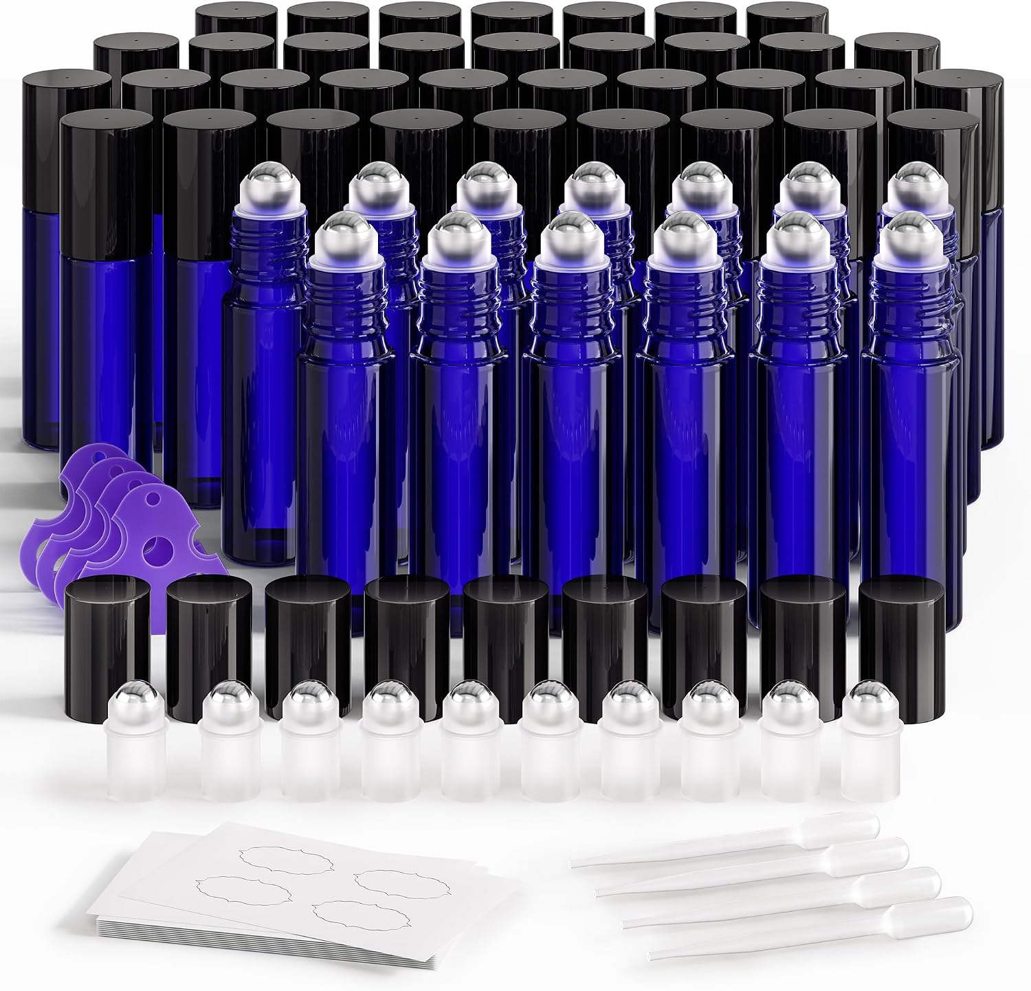 Detalle de ULG Essential Oil Roller Bottles 48 Pack 10ml