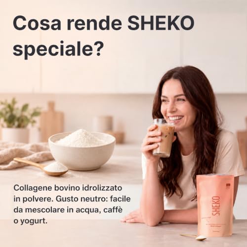 Thumbnail 3 de Sheko Collagene Idrolizzato bovino in polvere 450 g, tipi 1, 2 e 3