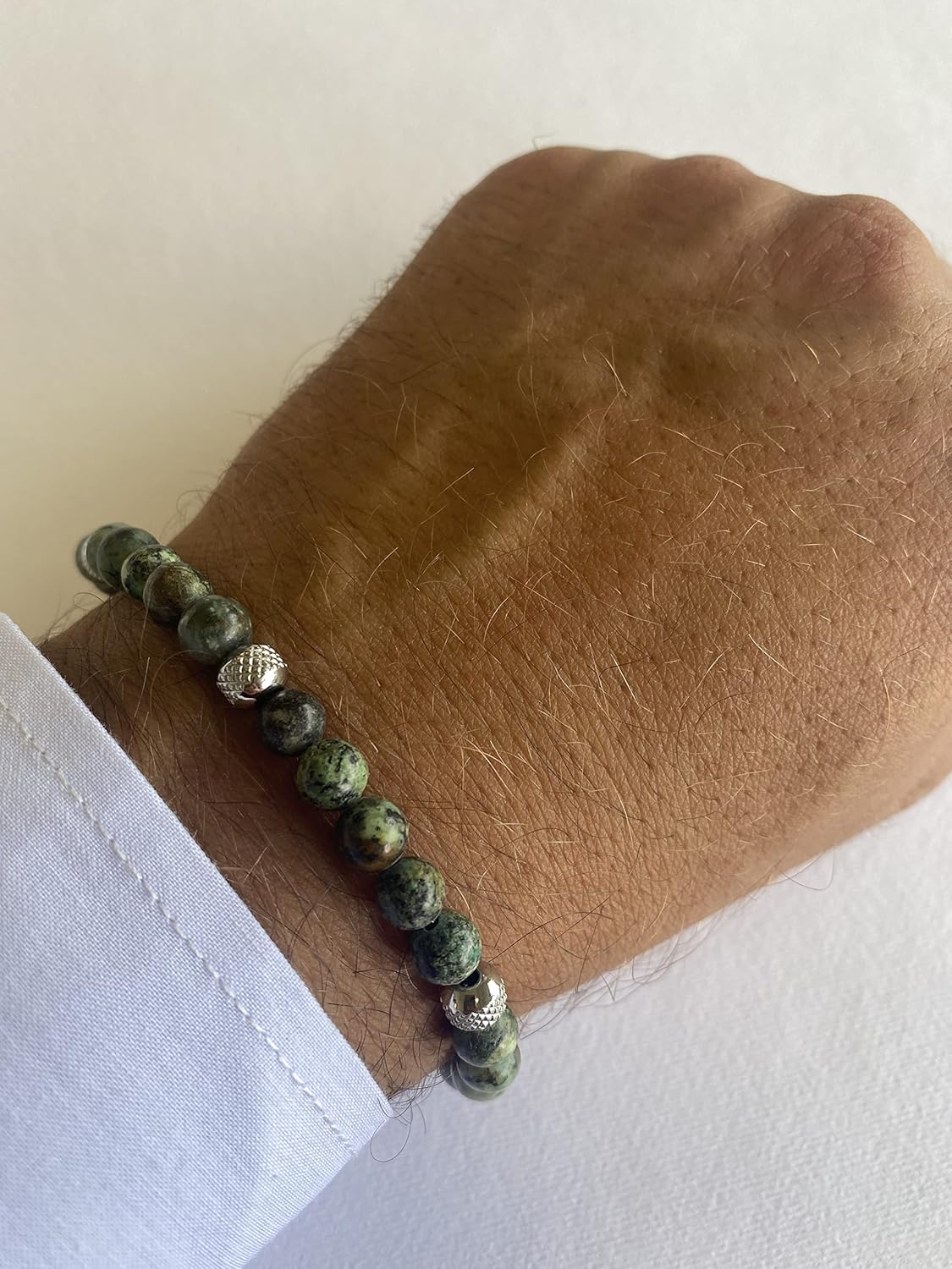 Thumbnail 4 de 10:10 Bracciale turchese africano 6 mm