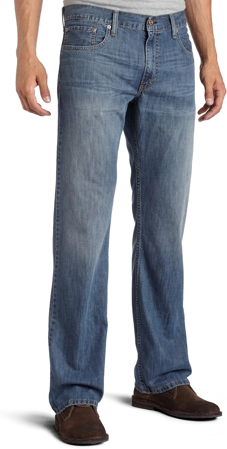 Detalle 2 de Levi's 527 Slim Boot Cut Jeans Uomo: stile rilassato e versatile