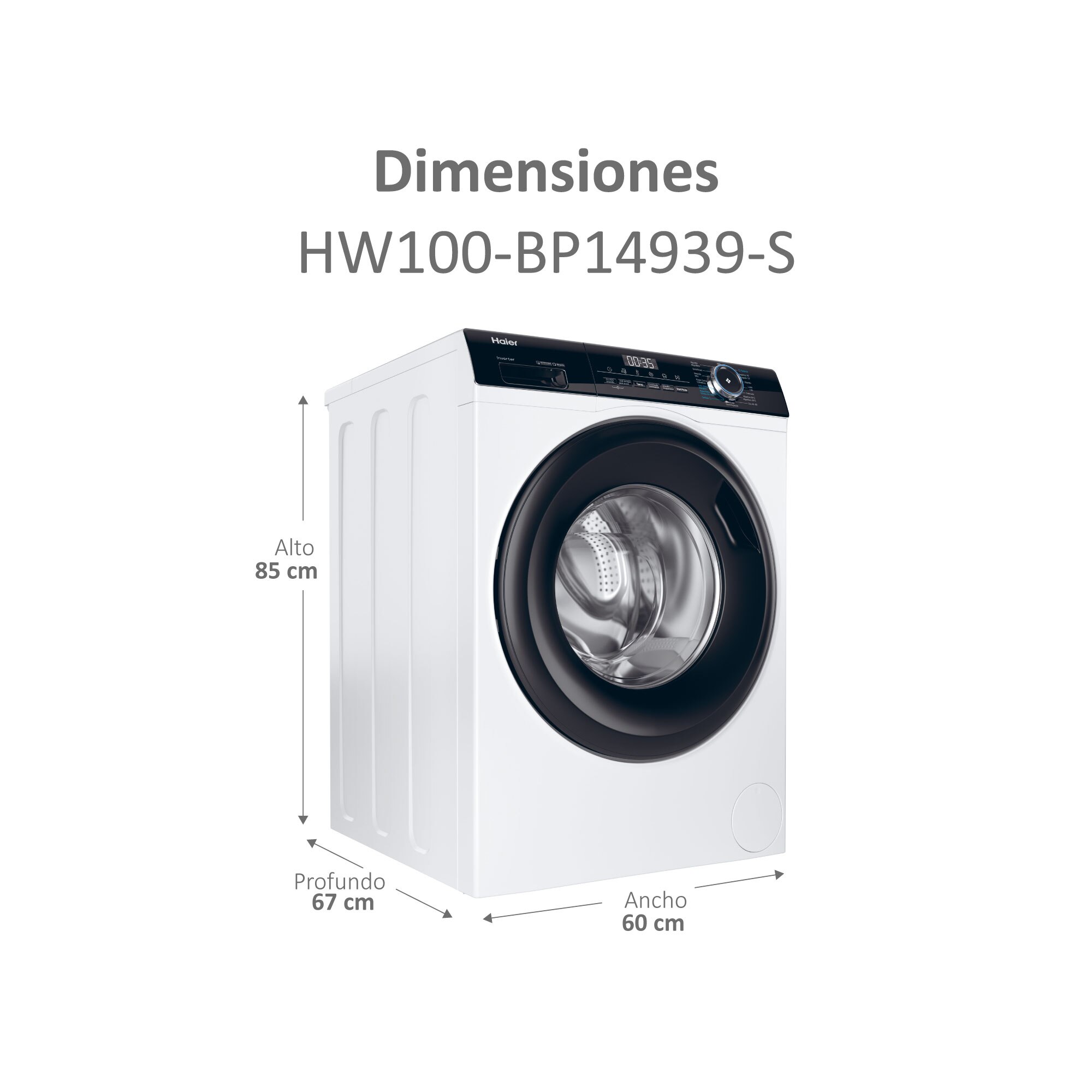 Thumbnail 3 de Haier Lavadora 10 kg 1400 rpm 🧺