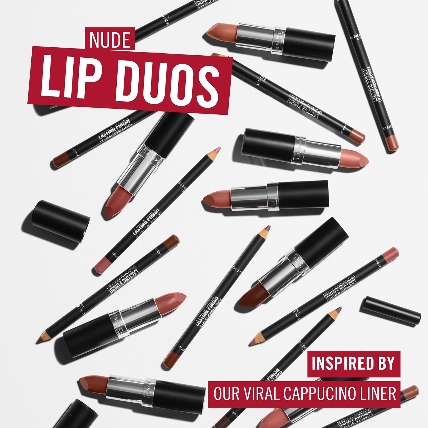 Thumbnail 6 de Rimmel Lasting Finish Nude Collection Lipstick – Rossetto idratante a lunga tenuta, 4 g, tonalità Cappuccino Light