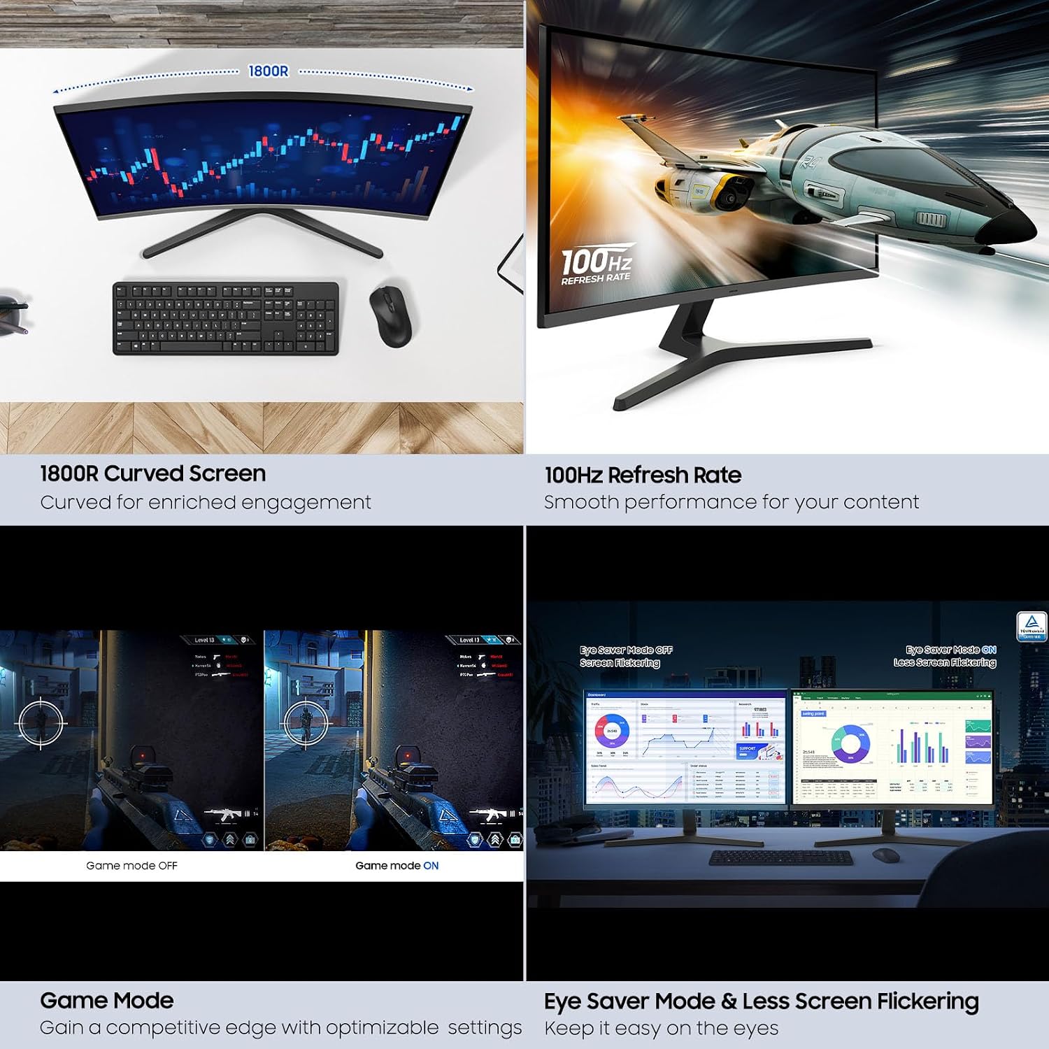 Thumbnail 6 de Samsung 27-inch S3 (S39GD) FHD 100Hz Curved Monitor