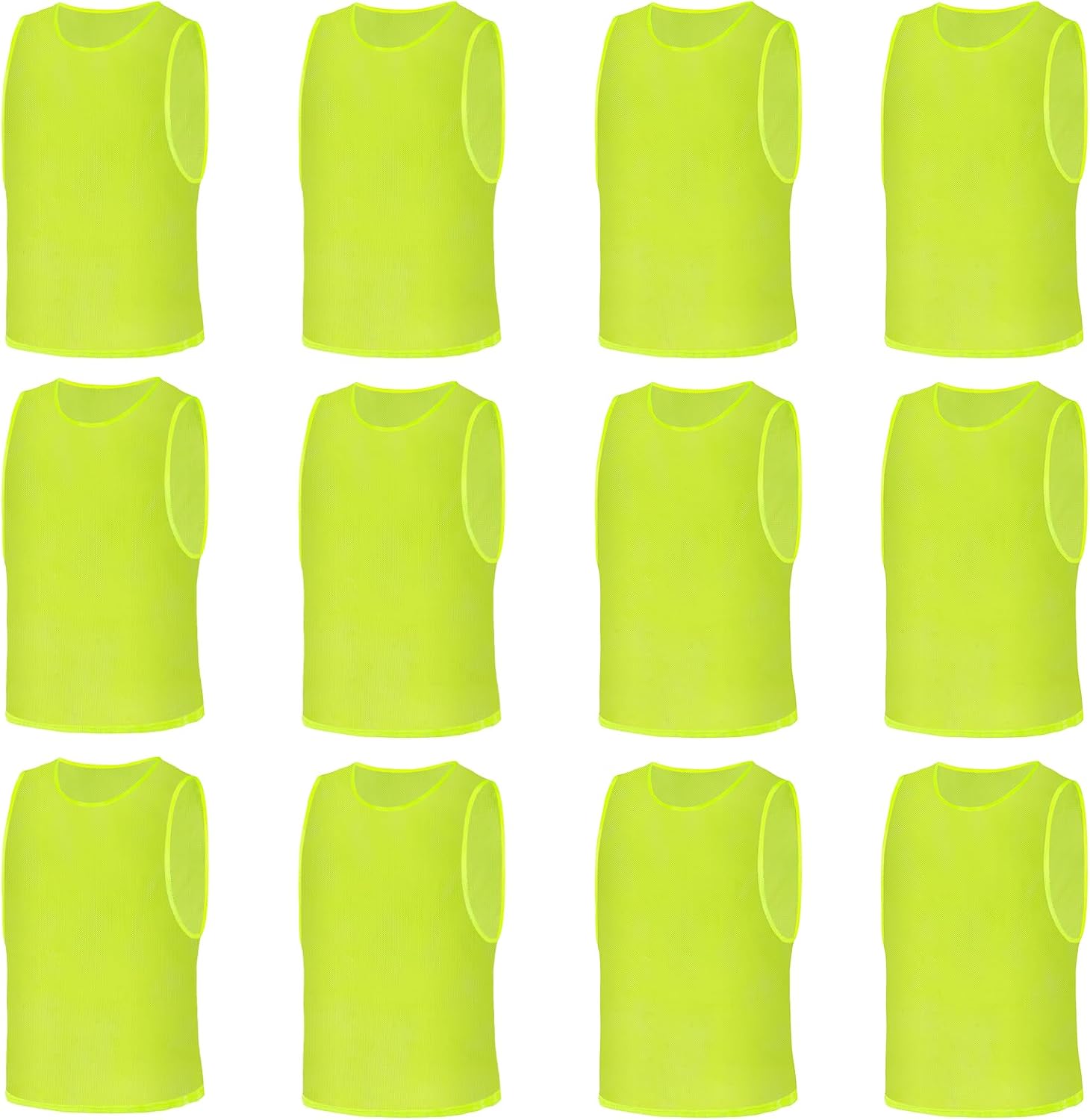 Detalle de AUYAO set van 6 ademende mesh-trainingshesjes voor teamtraining