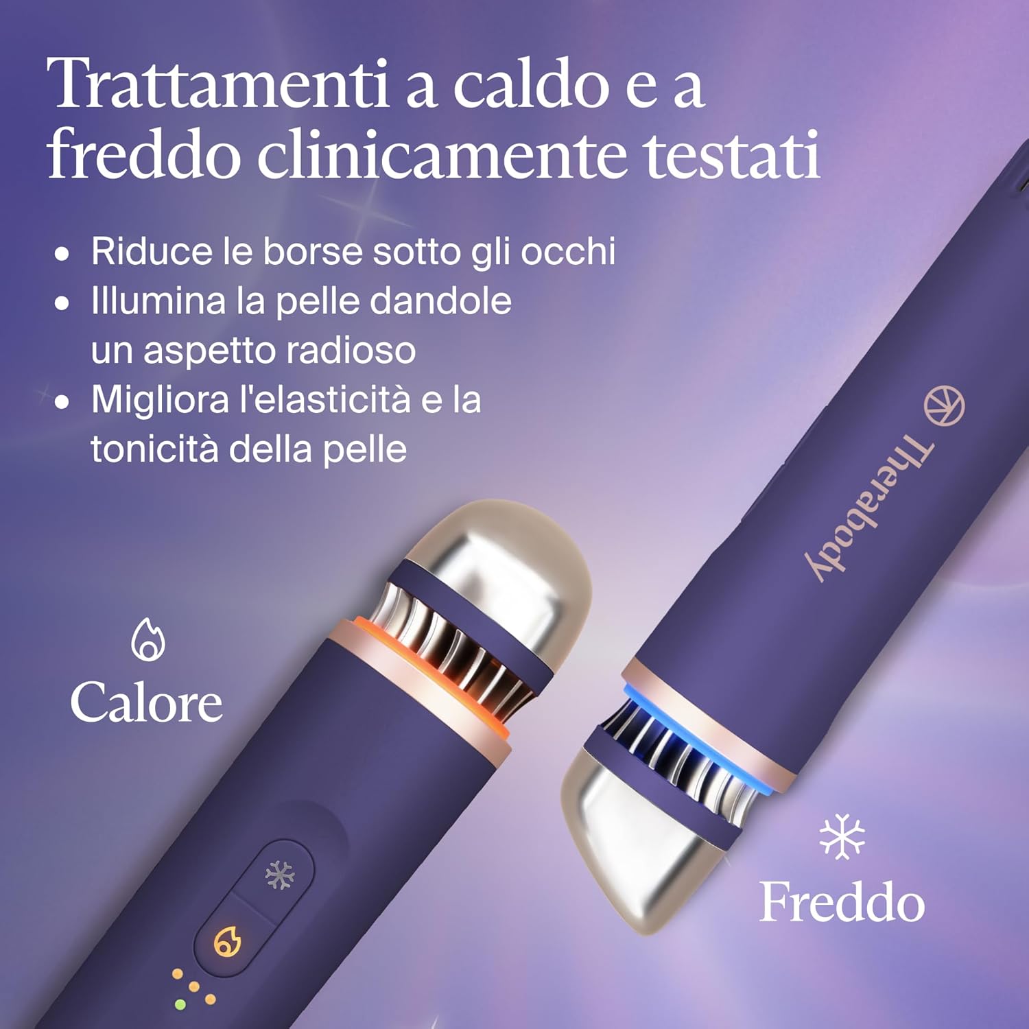 Thumbnail 1 de Therabody TheraFace Depuffing Wand – bacchetta sgonfiante con trattamenti caldo e freddo per viso (viola)
