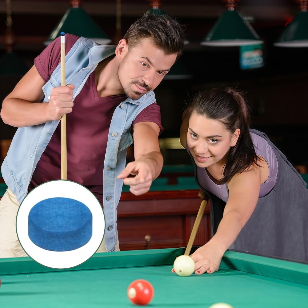Detalle de flintronic – 20 embouts de queue de billard en cuir dur (bleus) pour snooker et pool
