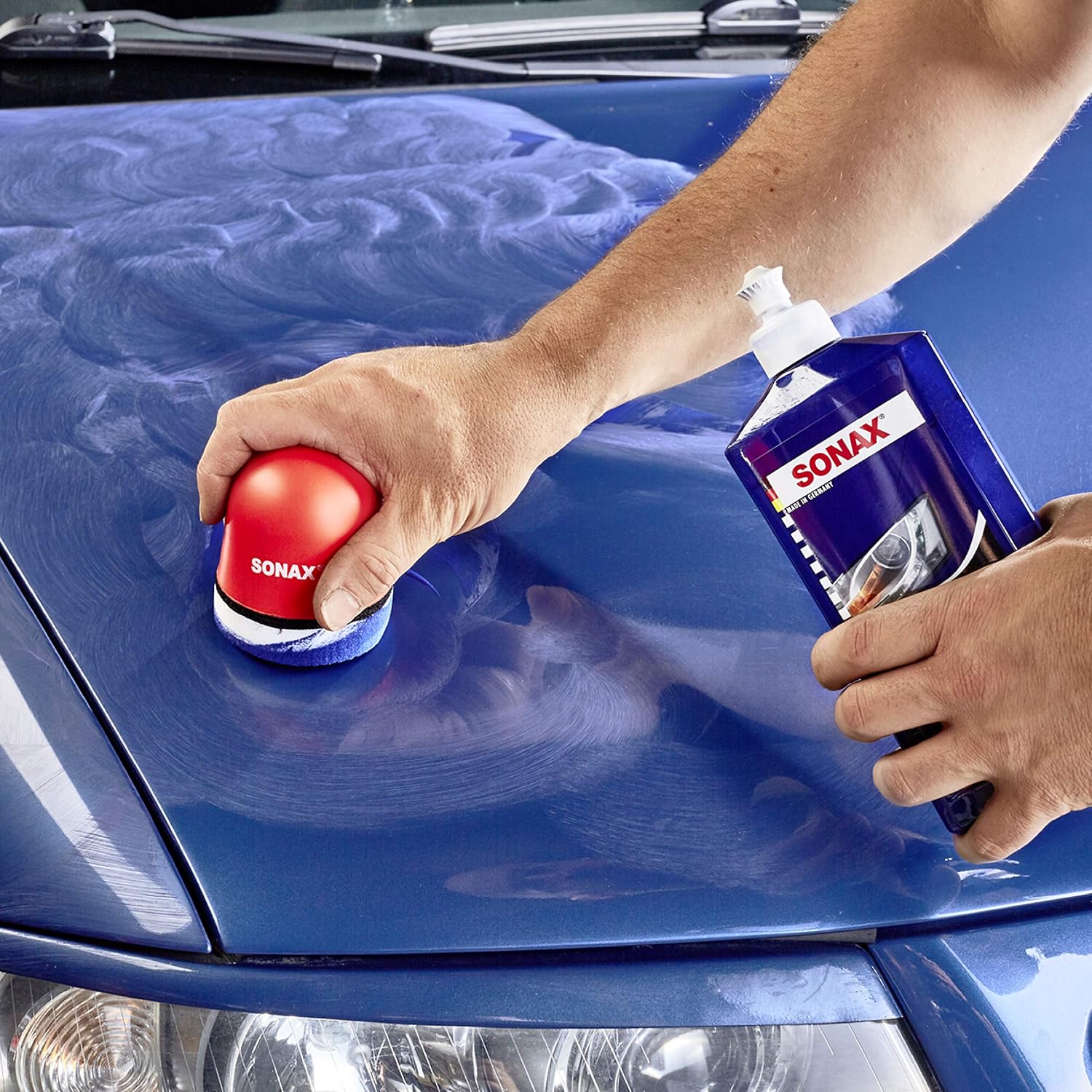 Thumbnail 3 de SONAX Polish+Wax Color NanoPro Azul 500 ml