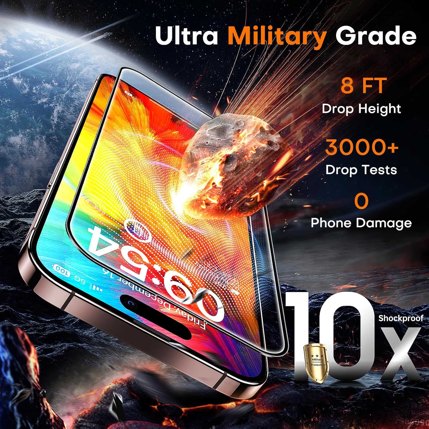 Thumbnail 5 de TOCOL iPhone 16 Pro Screen Protector 2-pack