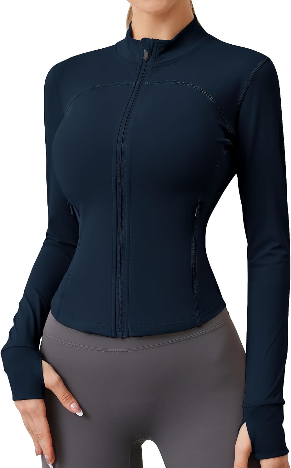 Detalle 2 de Sportjacke für Damen mit Daumenloch