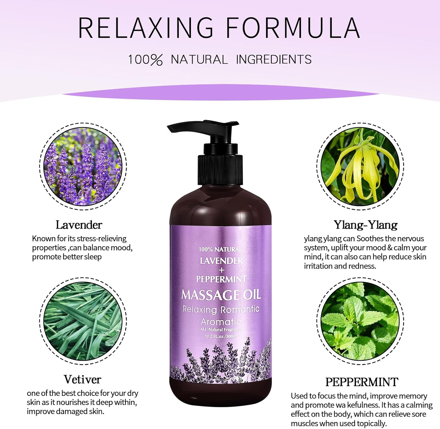 Thumbnail 1 de Olio da massaggio alla Lavanda (300 ml) per rilassare muscoli stanchi e idratare la pelle
