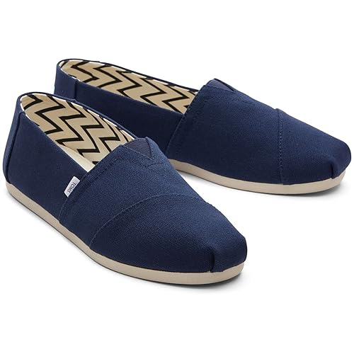 Detalle de TOMS Classic Canvas Alpargata Shoes – Iconic Slip-On Comfort with Flexible Outsole