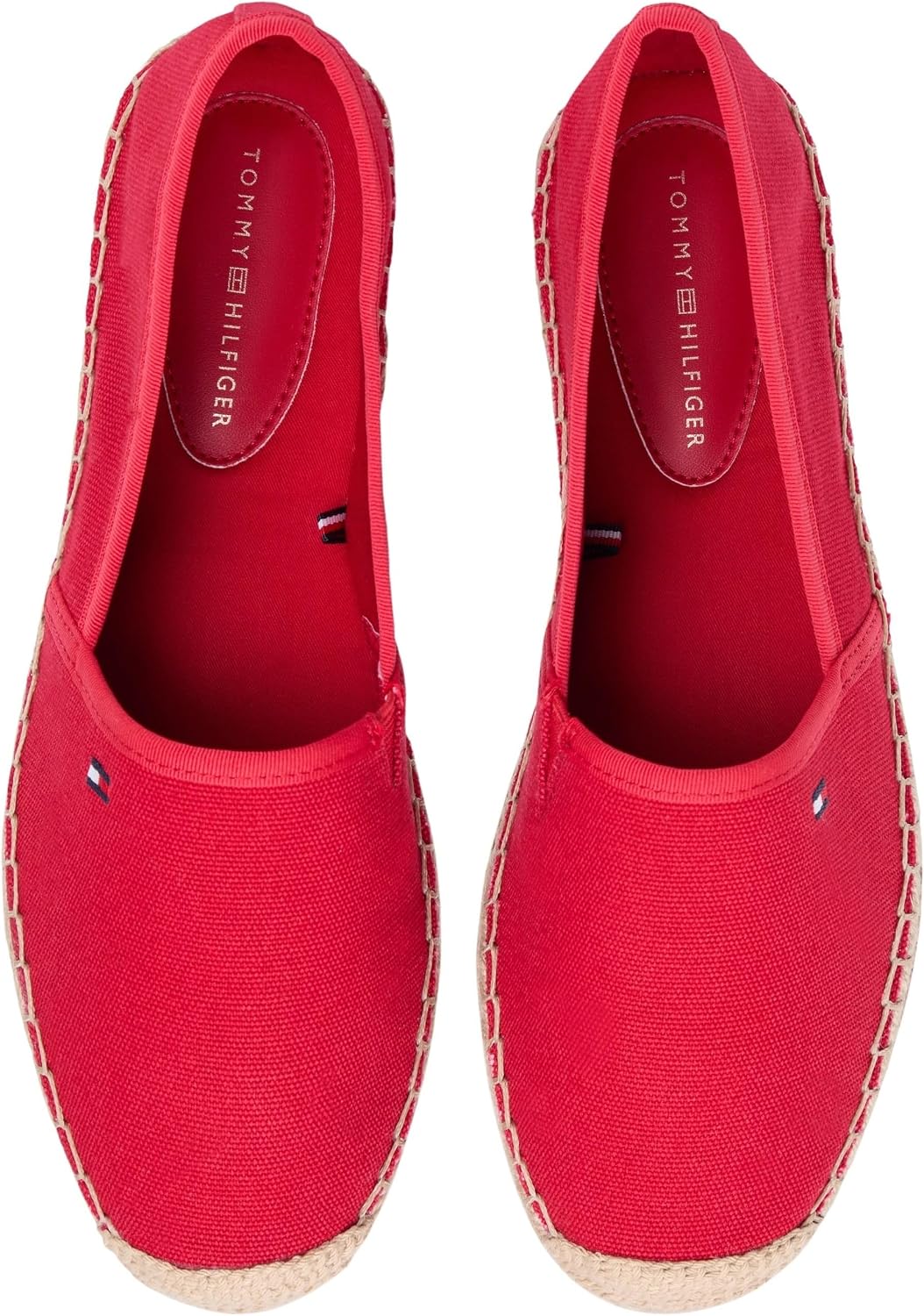 Detalle de Tommy Hilfiger Flag Canvas Espadrille Slipper Beige