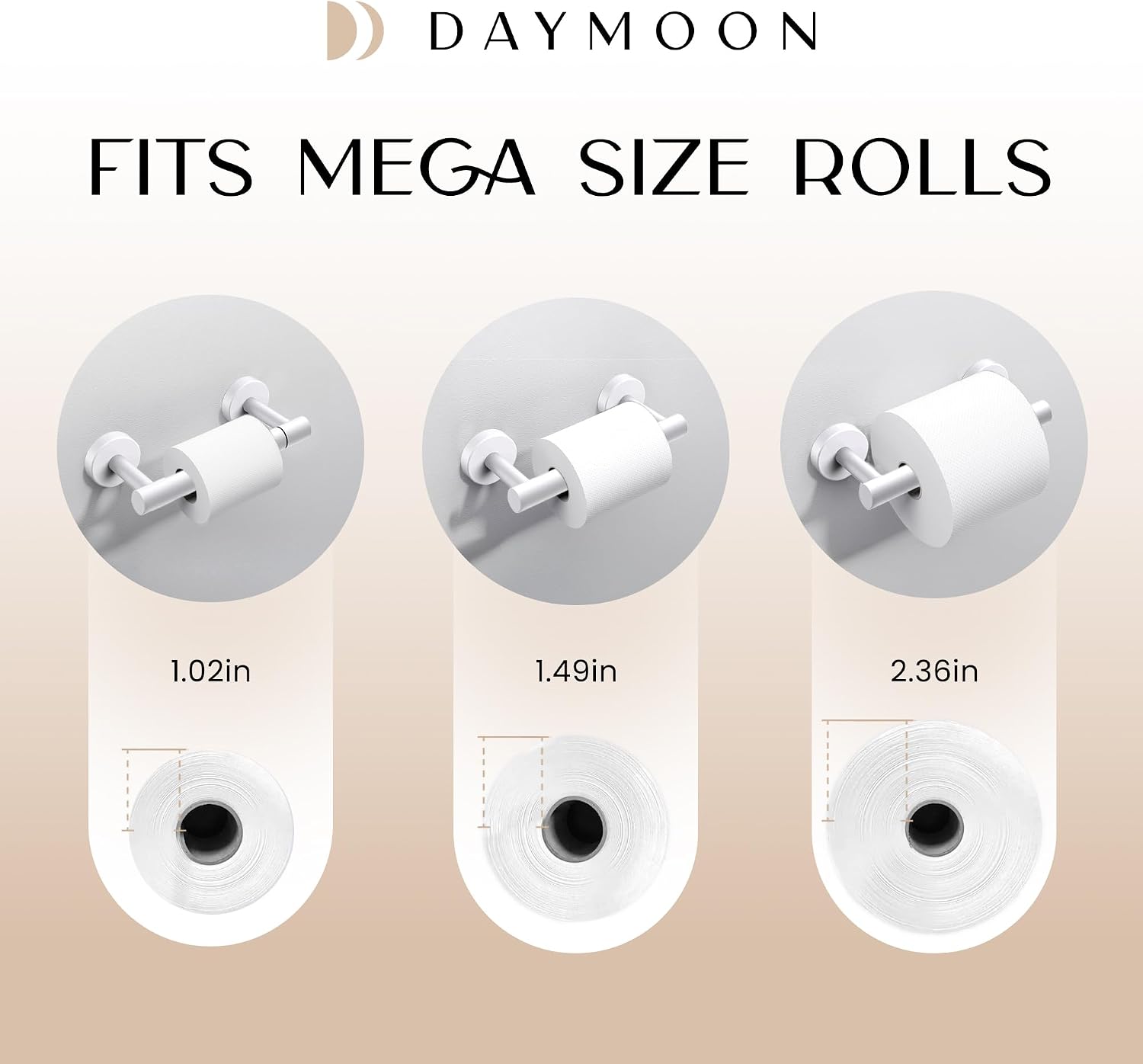 Thumbnail 5 de Day Moon Matte White Toilet Paper Holder