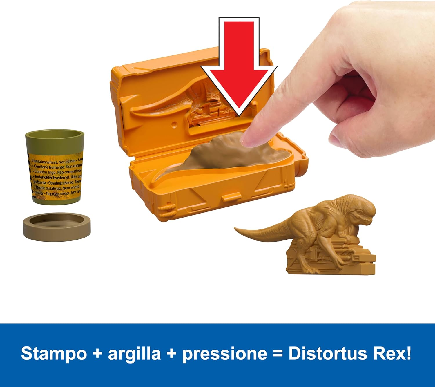 Thumbnail 4 de Mattel Jurassic World Laboratorio Sensoriale Distortus Rex (JKG89) con 8 mini dinosauri, argilla modellabile e funzioni interattive