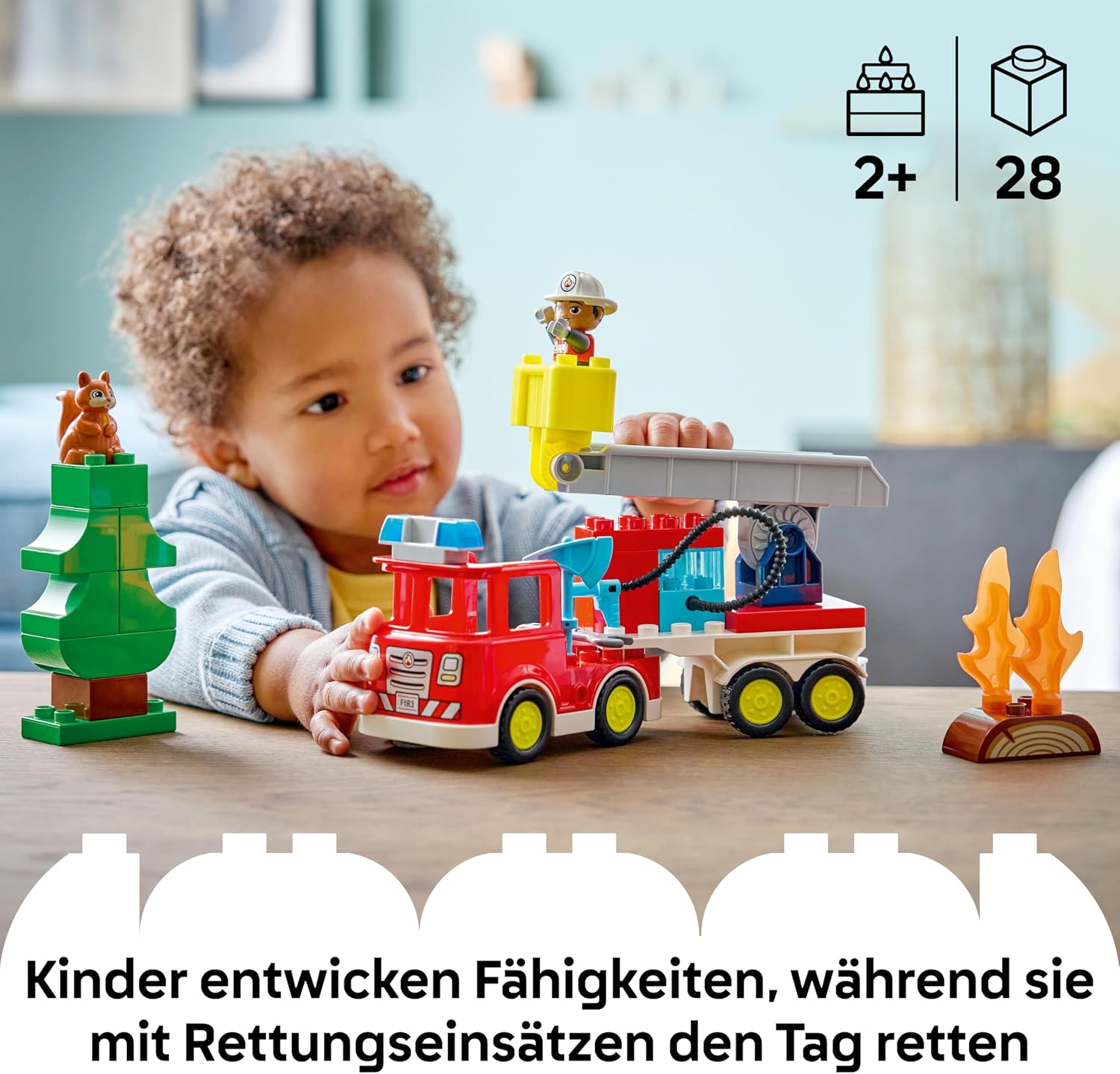 Detalle 2 de LEGO DUPLO Town Löschauto Löschfahrzeug 10473