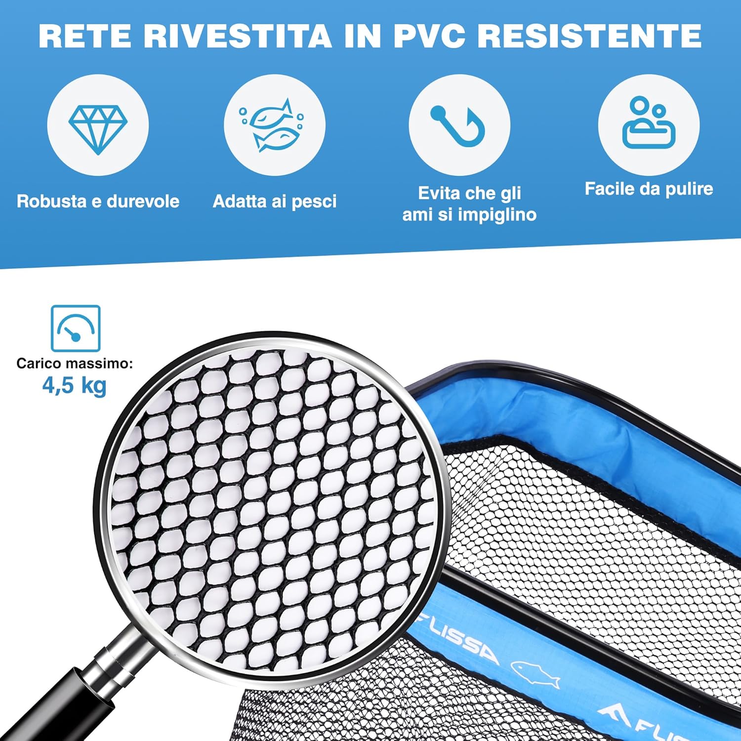 Thumbnail 5 de FLISSA Retino pesca pieghevole 99,5 cm 🎣