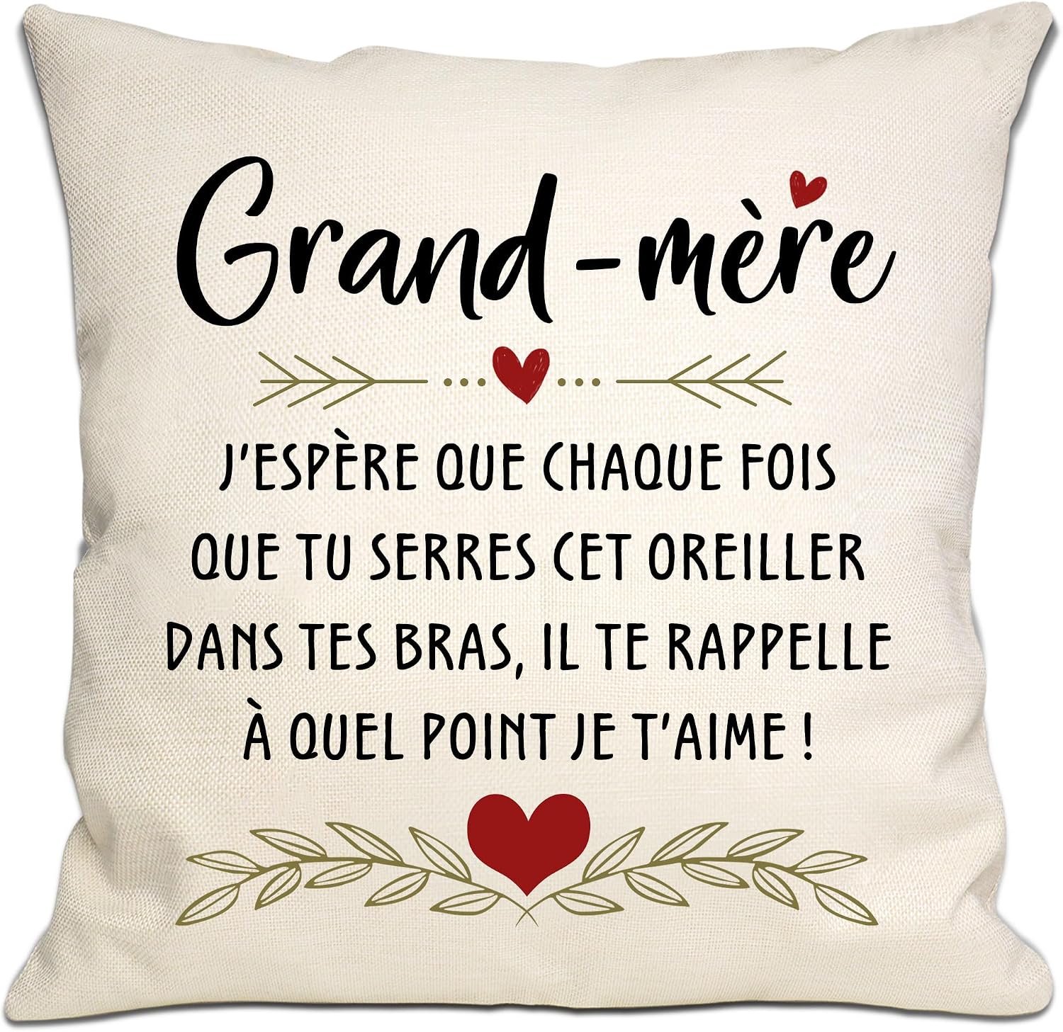 Thumbnail 4 de Housse de coussin « Je t'aime » 45x45 cm