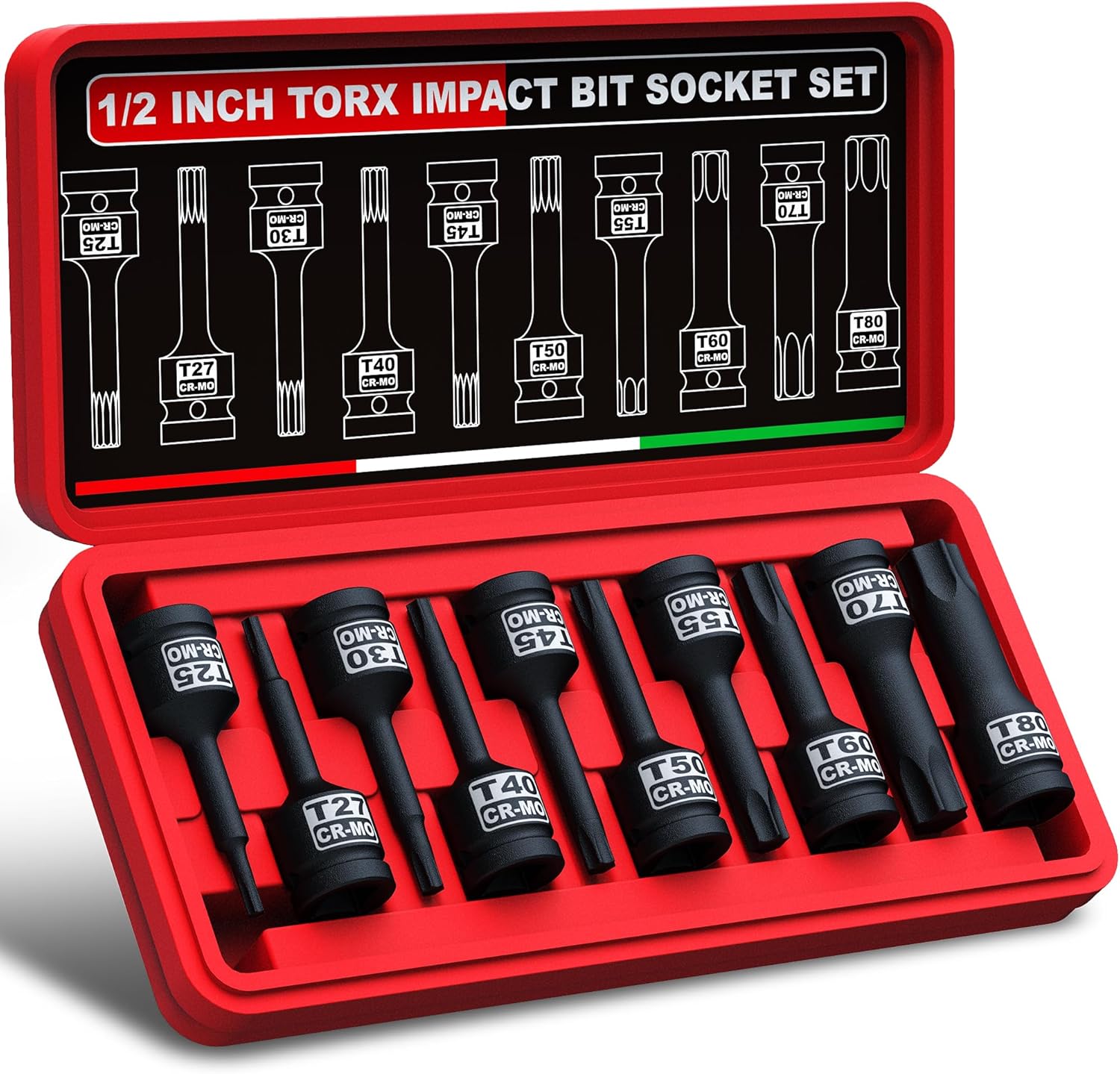 Thumbnail 6 de KIRXST 3/4 inch Impact Hex Bit Socket Set (5-piece) for 14–24 mm Allen bits