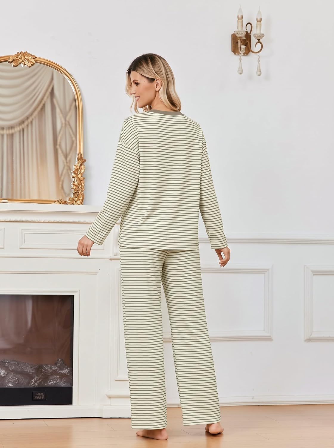 Thumbnail 1 de Ekouaer Women's Lounge Set with Wide-Leg Pants
