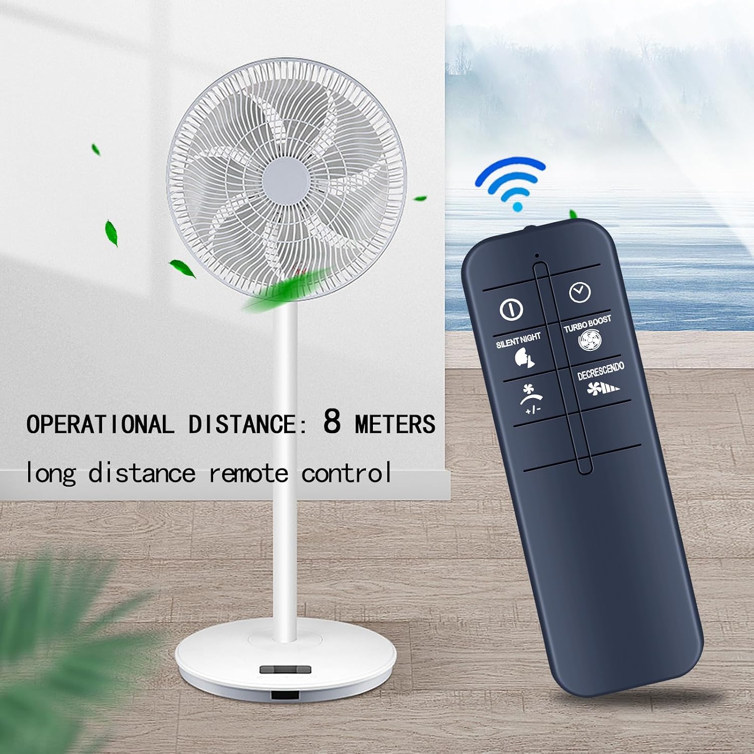 Detalle de TCNOUMT Replacement Remote for Rowenta Fan Turbo Silence Extreme VU5670 Series
