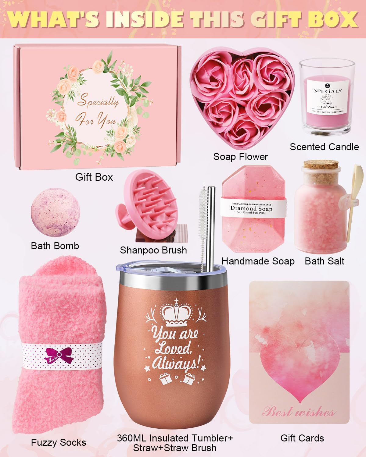 Thumbnail 6 de LIVEHITOP Rose Bath Gift Set, 10 piece