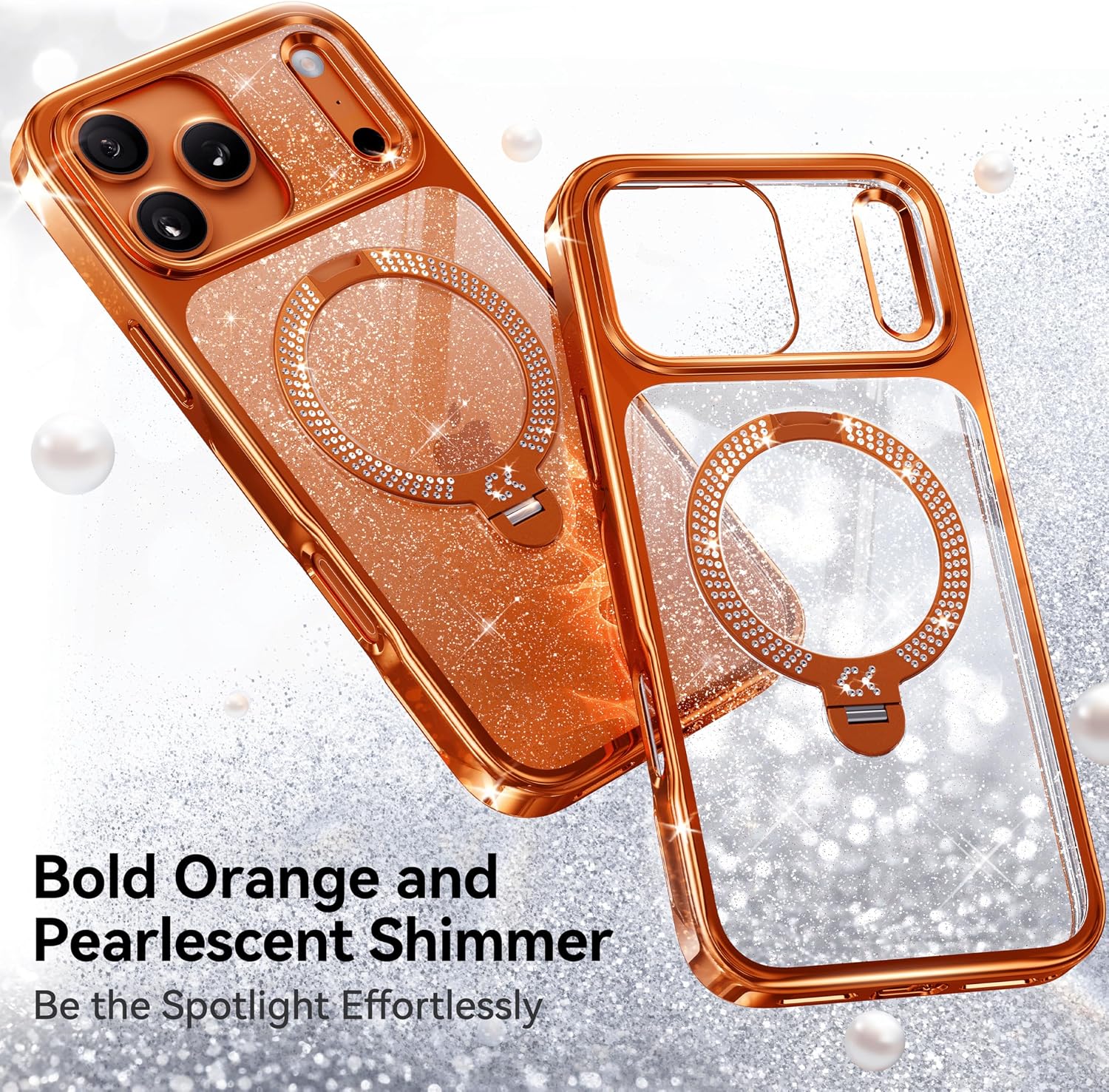 Thumbnail 2 de CASEKOO Cosmic Orange Swarovski iPhone 17 Pro Max 17FT drop protection