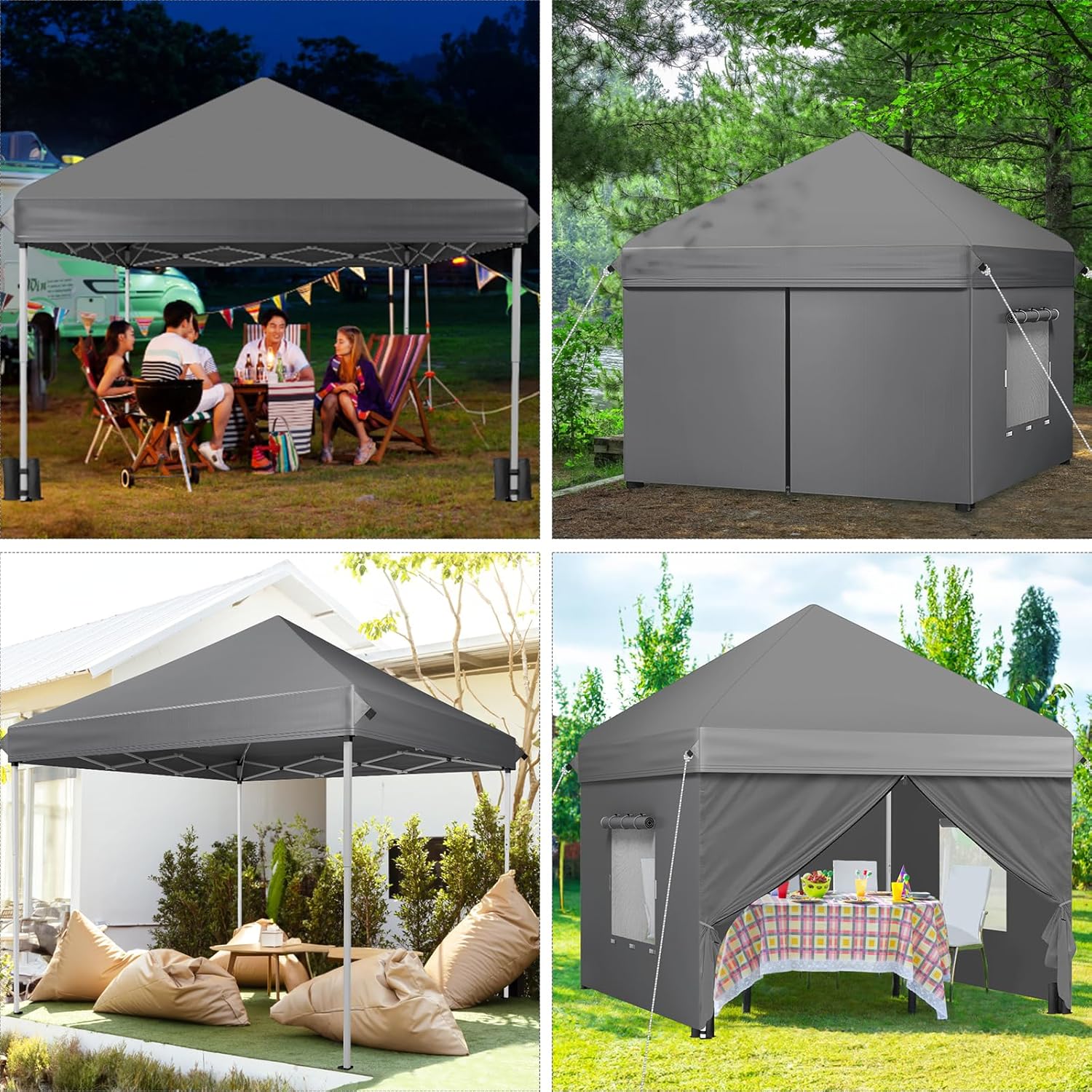 Thumbnail 5 de Gazebo with Sides 3m x 3m: Upgraded 420D Heavy Duty Event Shelter