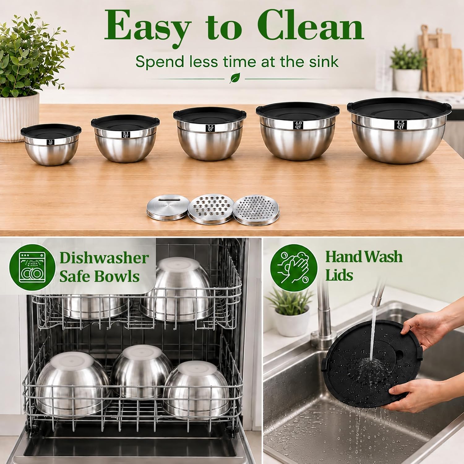 Thumbnail 6 de Boskermeal Stainless Steel Mixing Bowls